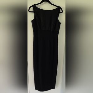 Ann Taylor Classic Black Sleeveless Scoop Back Dress